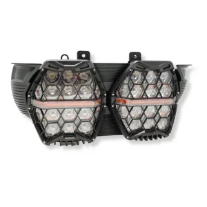 Zero Hour GridCore Pro LED Headlight For 15  H-D Road Glide Models